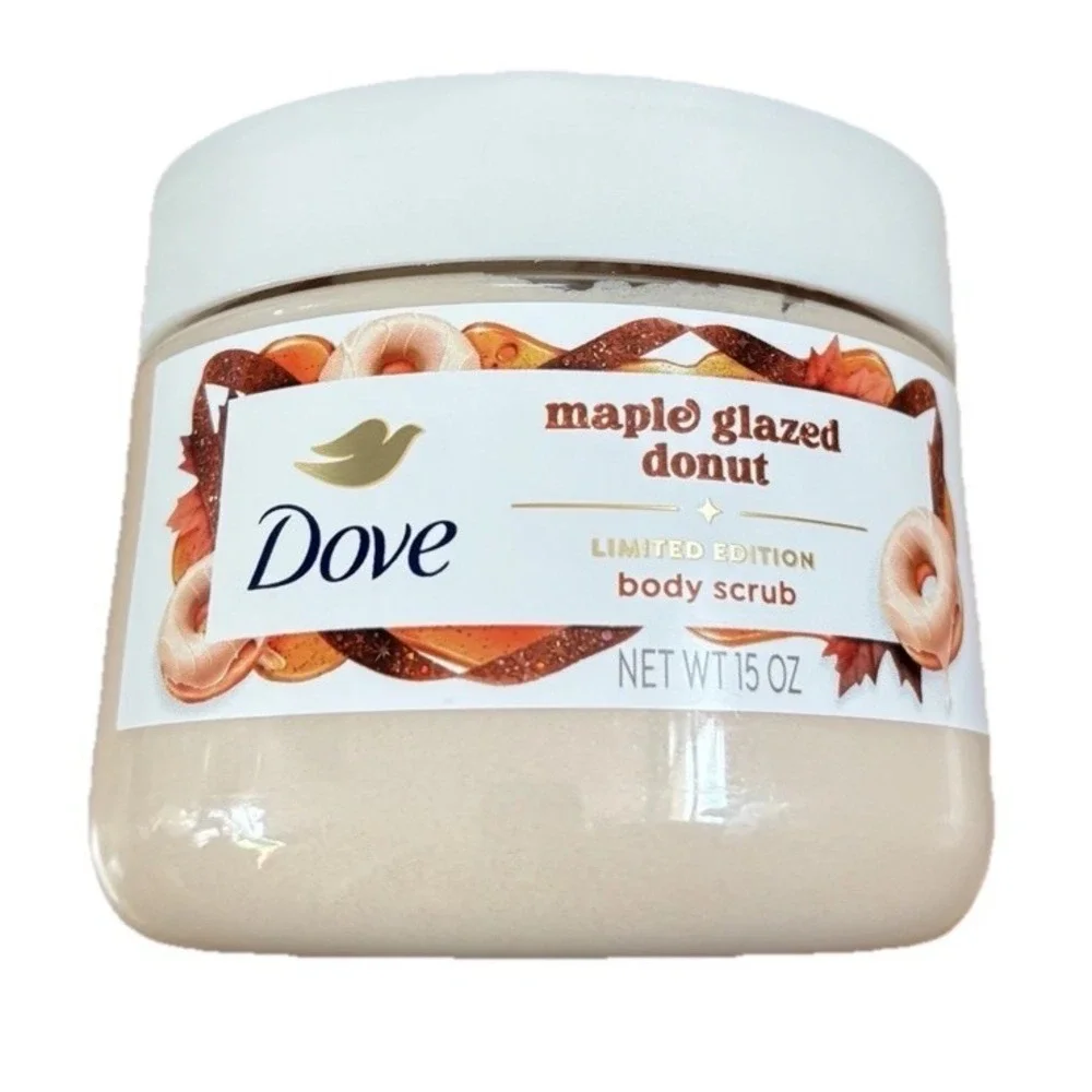 Dove Holiday Treats Limited Edition Maple Glazed Donut Body Scrub 15oz New
